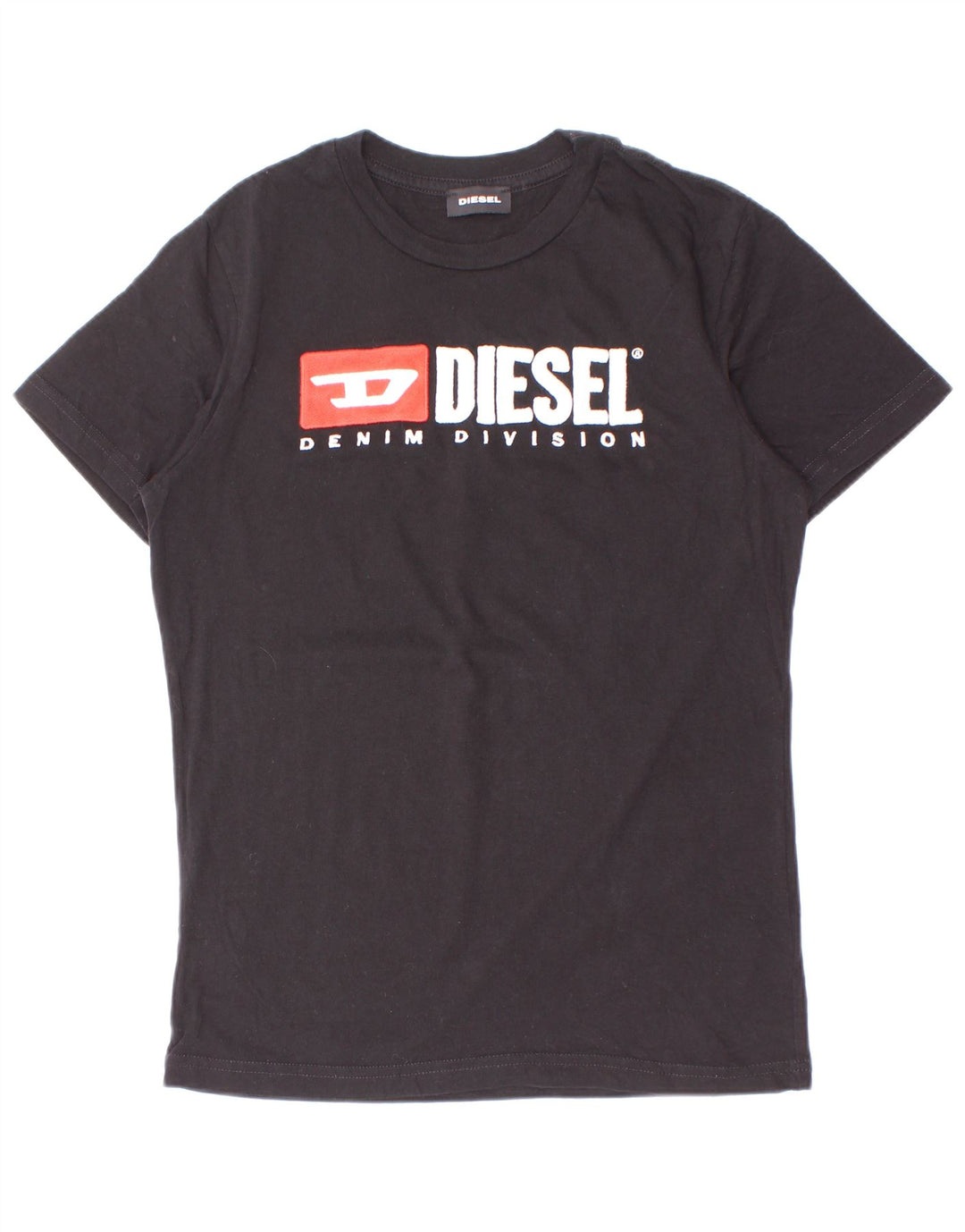 Diesel T-Shirt mit Grafik für Jungen, 9–10 Jahre, schwarze Baumwolle