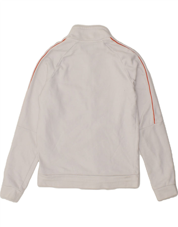 KAPPA Boys Graphic Tracksuit Top Jacket 9-10 Years White Polyester Vintage Kappa and Second-Hand Kappa from Messina Hembry 