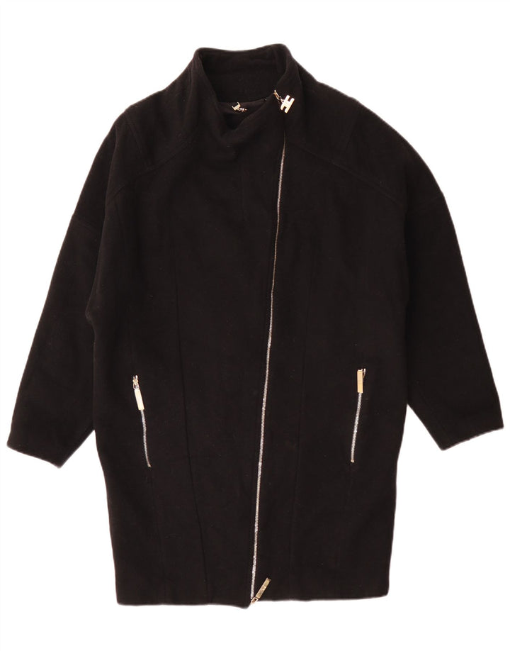 Elisabetta Franchi Damen Übergroßer Mantel IT 40 Small Schwarz