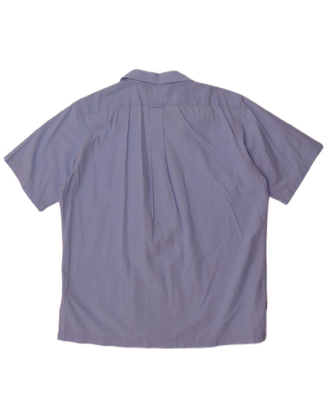 Polo Ralph Lauren Herren-Kurzarmhemd aus mittelblauer Baumwolle