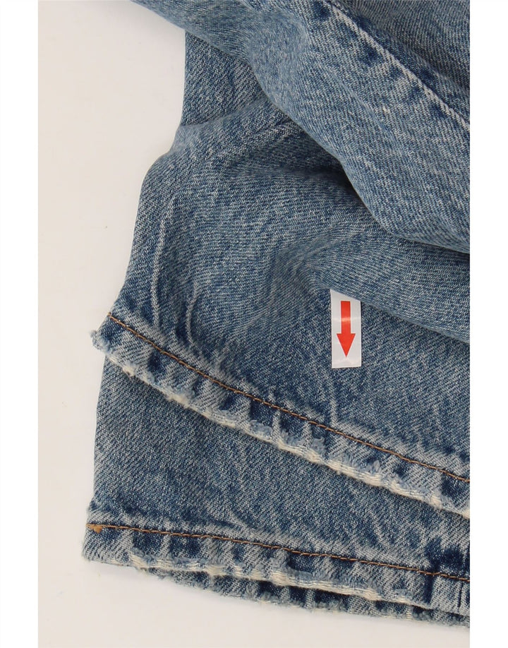 Zara Herren Straight Jeans EU 42 Large W32 L27 Blau