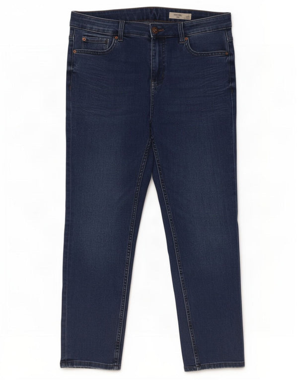 Marks & Spencer Damen The Lily Slim Jeans UK 14 Large W34 L27 Blaue Baumwolle