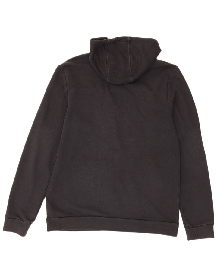 Adidas Herren-Kapuzenpullover mit Reißverschluss, Mittelschwarz, Colourblock-Baumwolle