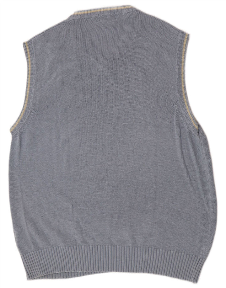 Kappa Herren Weste Tank Top XL Blau Baumwolle