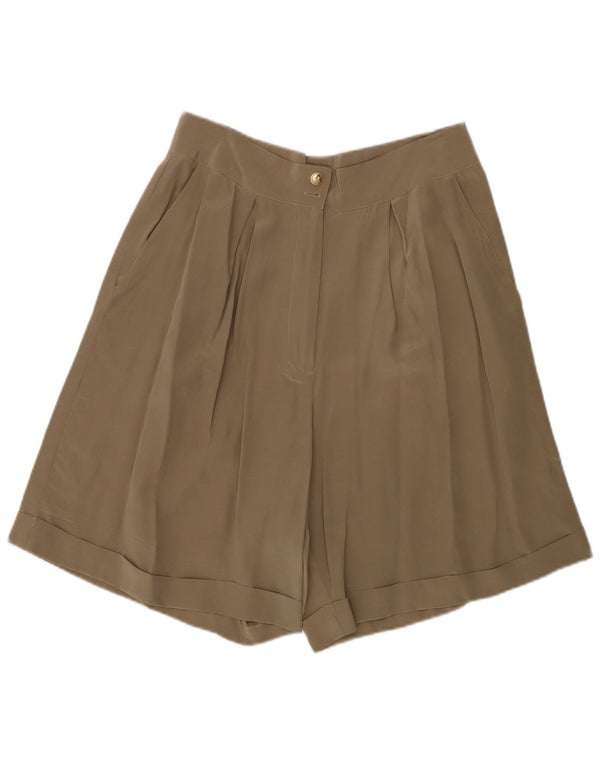 Andrea Mare Womens High Waist Pegged Casual Shorts IT 46 Large W30 Braun