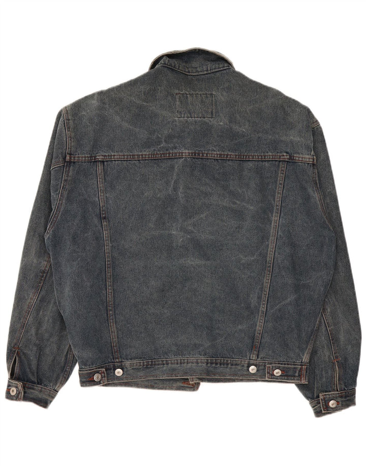 Zip Herren Jeansjacke UK 40 Large Blau