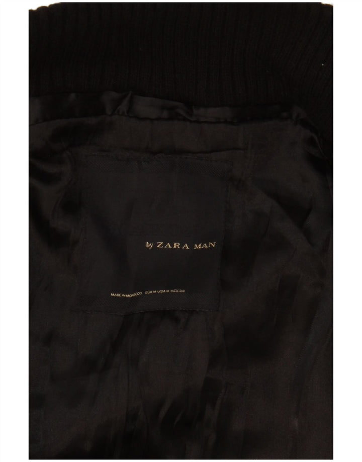 Zara Herren Trenchcoat UK 38 Medium Schwarz
