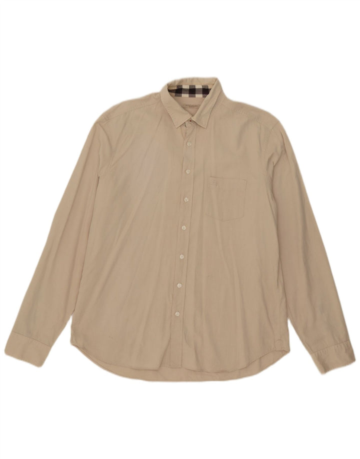 Burberry Herrenhemd XL Beige Baumwolle
