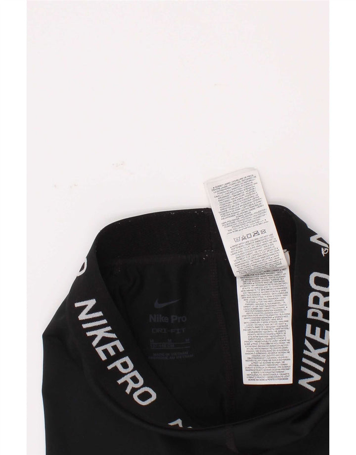 Nike Mädchen Dri Fit Graphic Sport Shorts 10–11 Jahre Mittelschwarzes Polyester