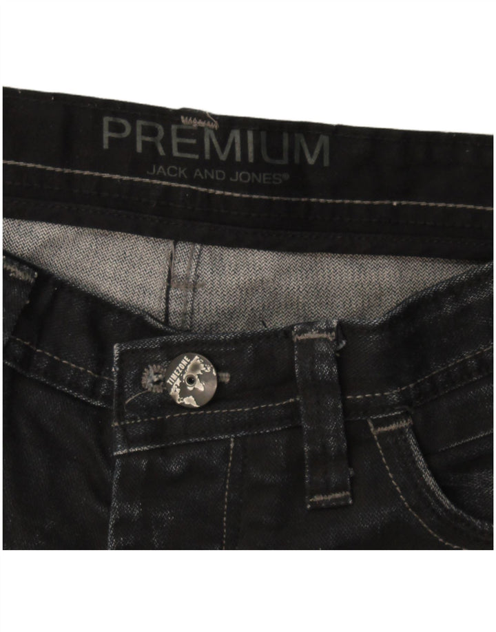 Jack & Jones Herren Straight Jeans W36 L34 Schwarz