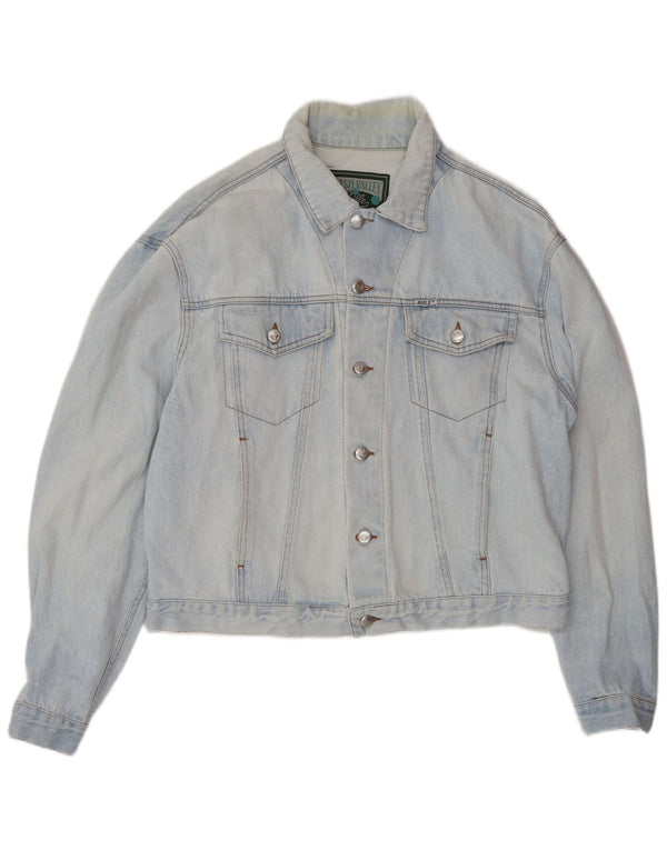 Rifle Womens Übergroße Jeansjacke UK 18 XL Blau