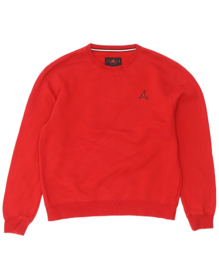 Jordan Herren-Sweatshirt-Pullover aus mittelroter Baumwolle