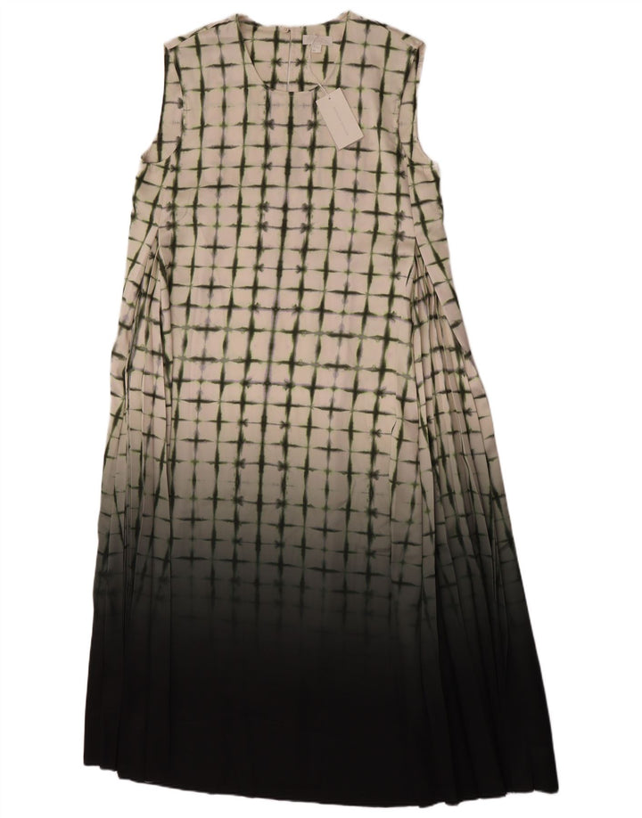 Cos Ärmelloses Zeltkleid für Damen, EU 40, Mittelweiß, kariert, Polyester