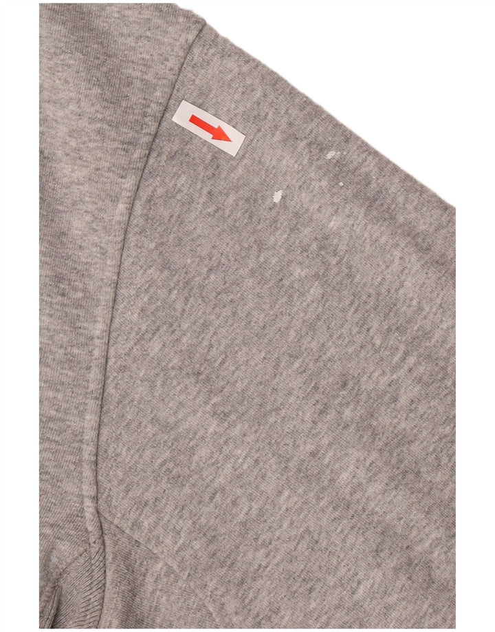 Timberland Herren-Kapuzenpullover mit Reißverschluss, groß, graue Baumwolle