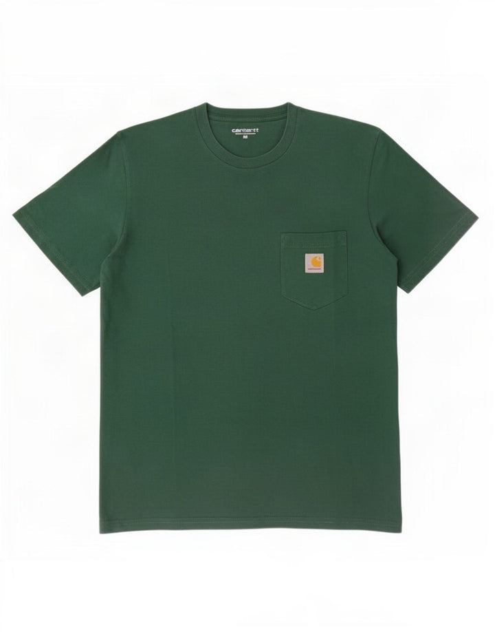 Carhartt Herren T-Shirt Top aus mittelgrüner Baumwolle