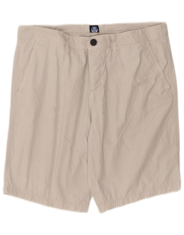 North Sails Herren Chino-Shorts W36 Large Beige Baumwolle