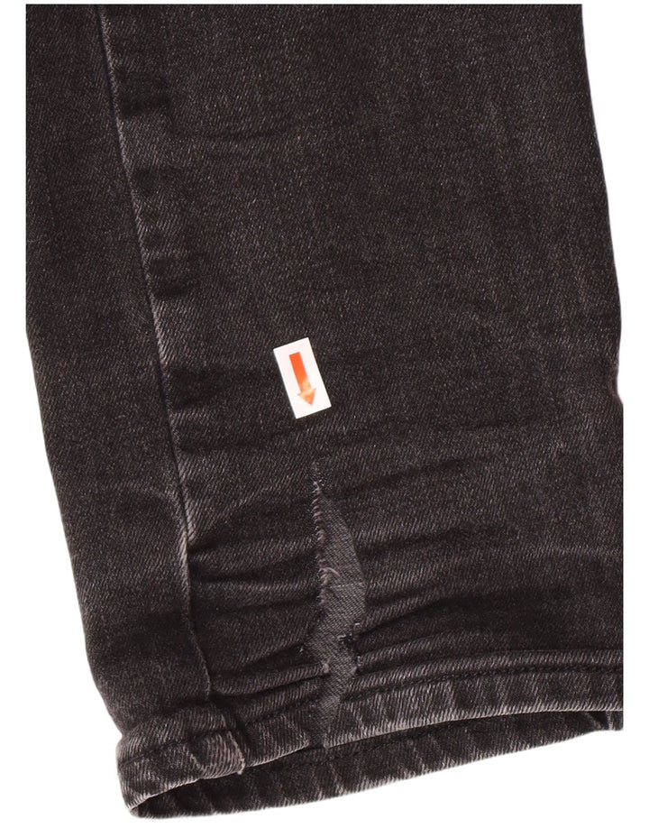 HOLLISTER Herren Skinny Jeans W32 L34 Schwarze Baumwolle