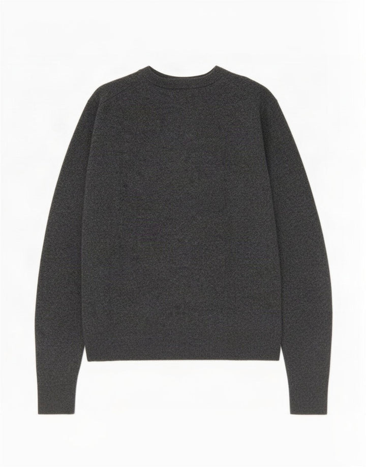 Gant Damen-Pullover mit V-Ausschnitt, UK 12, mittelgraue Wolle