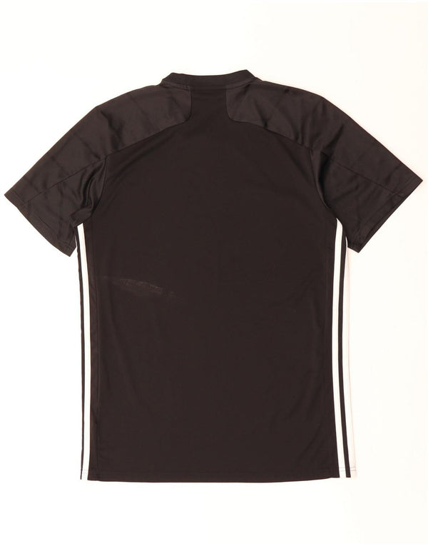 Adidas Herren Aeroready T-Shirt Top Medium Schwarz Nadelstreifen Polyester