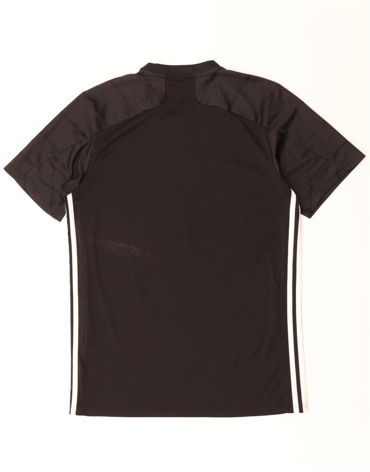 Adidas Herren Aeroready T-Shirt Top Medium Schwarz Nadelstreifen Polyester
