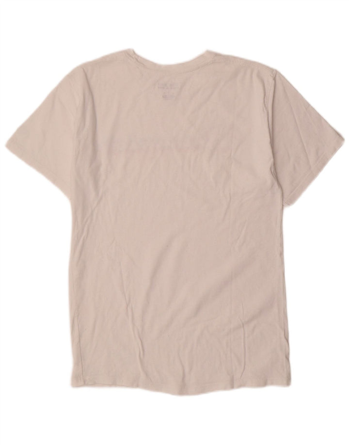 Champion Damen Grafik-T-Shirt-Oberteil UK 10 Small Weiß