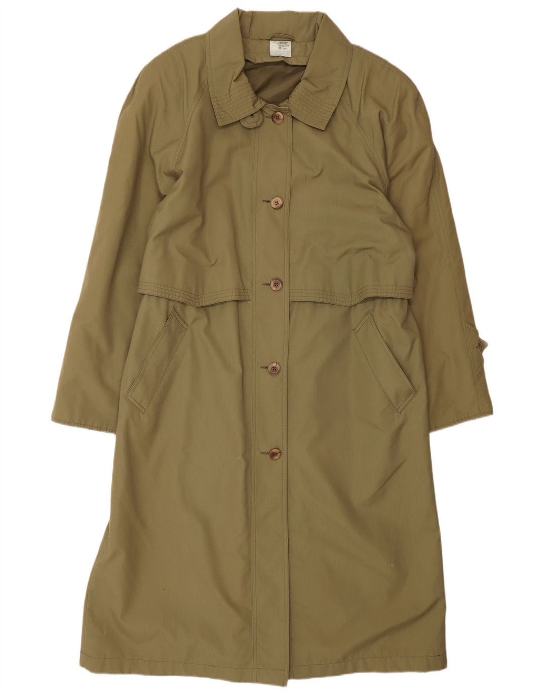 CLASSIC Damen Übergroßer Longline-Trenchcoat UK 16 Large Khaki Polyester