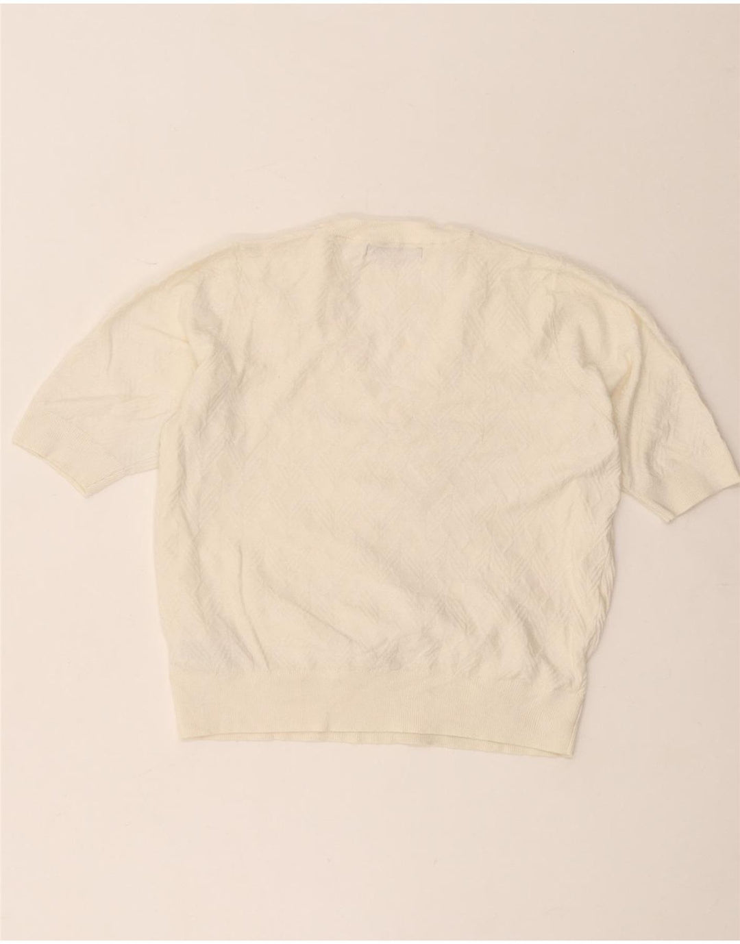 Marks & Spencer Damen-Pullover mit V-Ausschnitt, Gr. 12, Mittel, gebrochenes Weiß