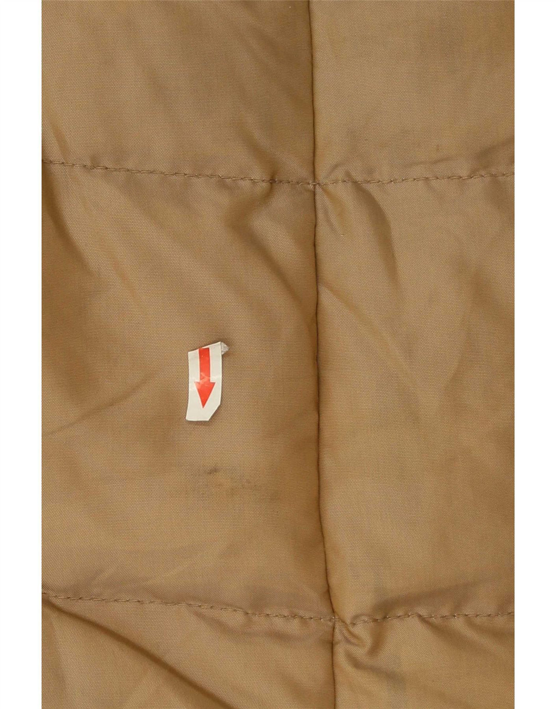 Zara Damen Wattierter Mantel UK 10 Small Braunes Nylon