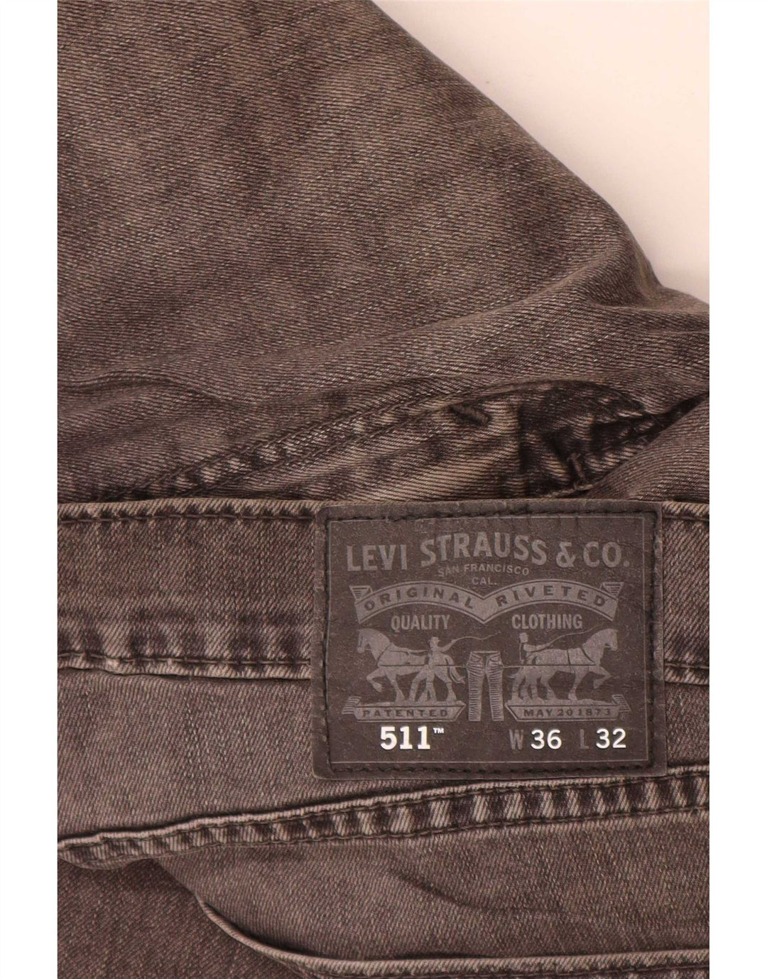 Levi's Herren 511 Slim Jeans W36 L32 Graue Baumwolle