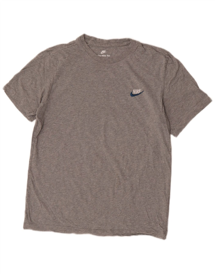 Nike Herren-T-Shirt aus mittelgrauer Baumwolle