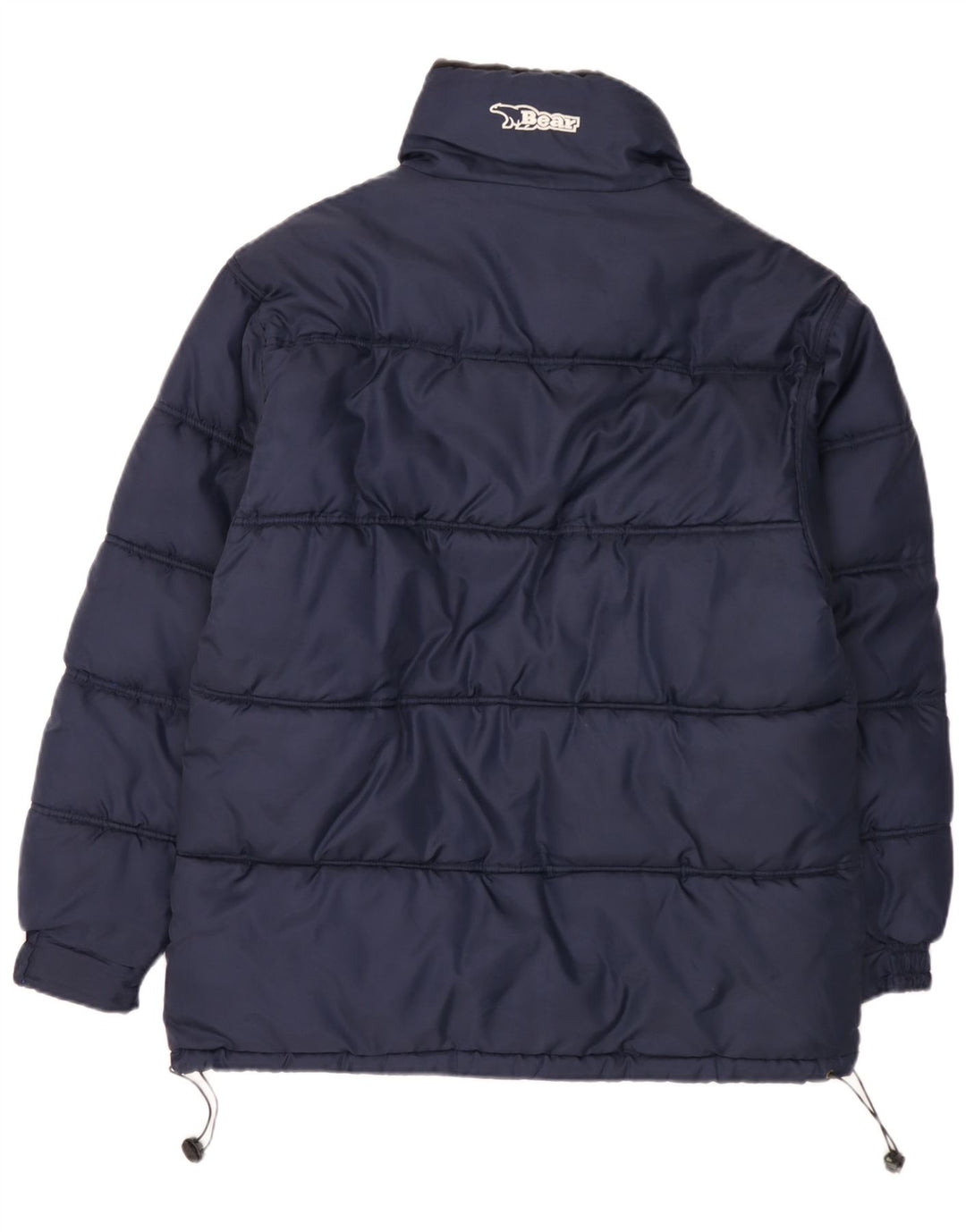 Bear Herren Reversible Wattierte Jacke UK 38 Medium Marineblau Polyamid