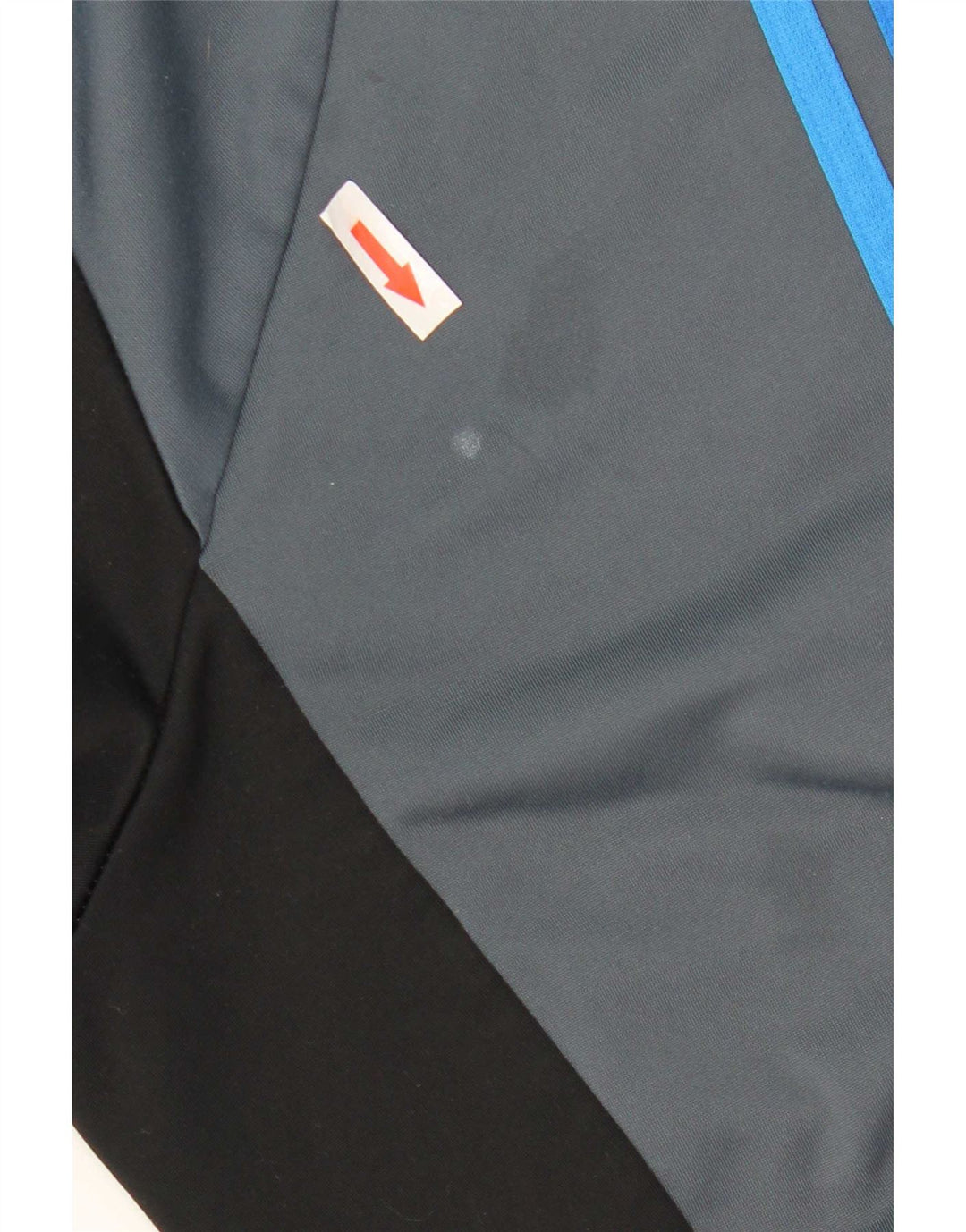 Adidas Herren-Trainingsanzug-Top-Jacke, großes graues Colourblock-Polyester