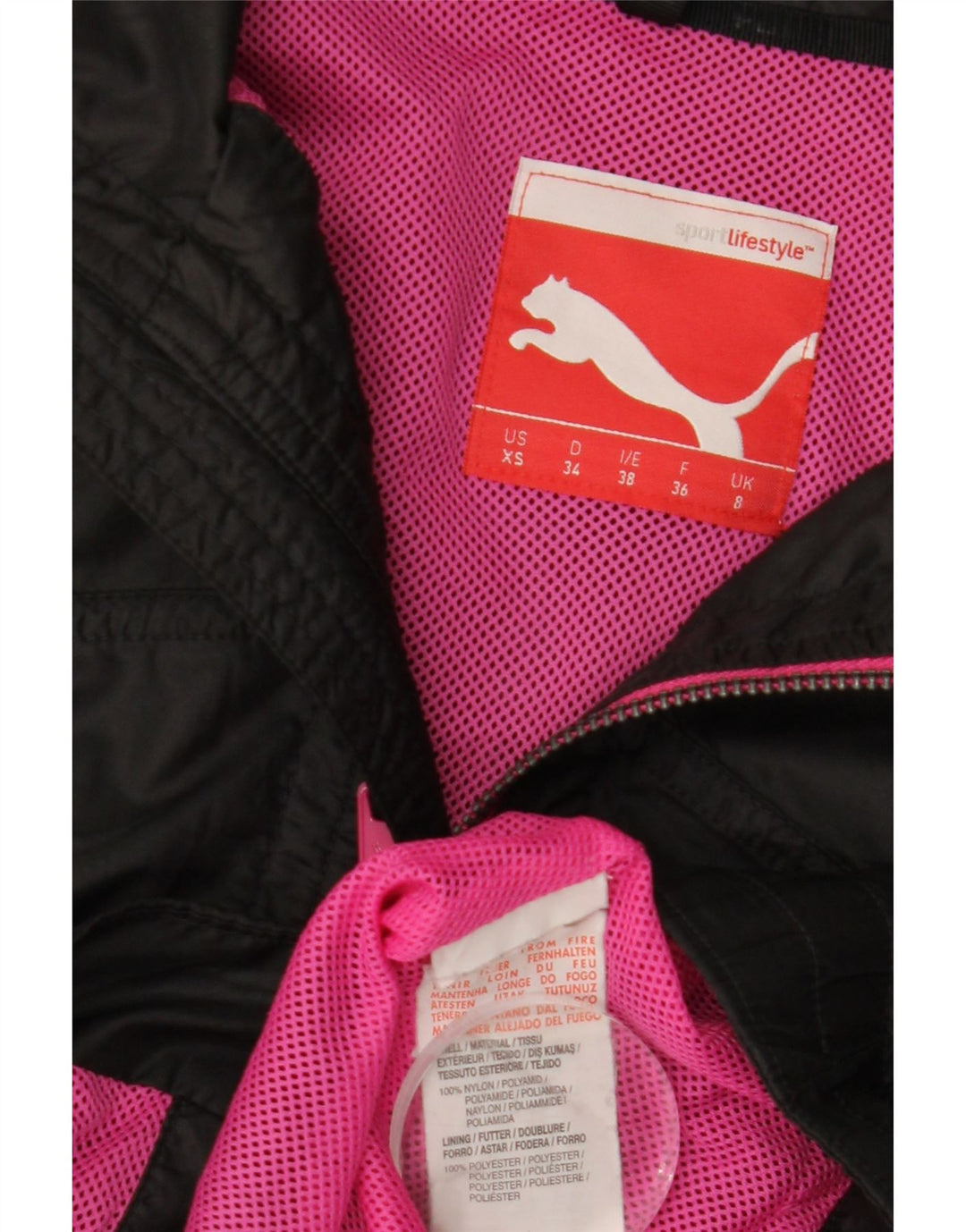 PUMA Damen Bomberjacke UK 8 Small Schwarz Polyester