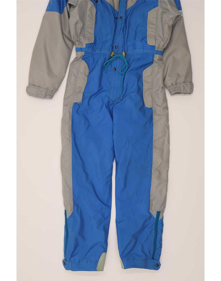 Brugi Herren-Ski-Overall, groß, blau, Farbblock