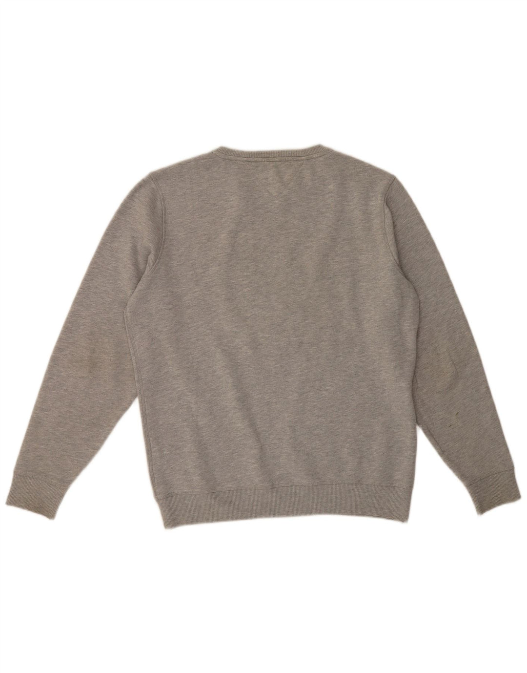 Tommy Hilfiger Herren-Sweatshirt mit normaler Passform, große graue Baumwolle