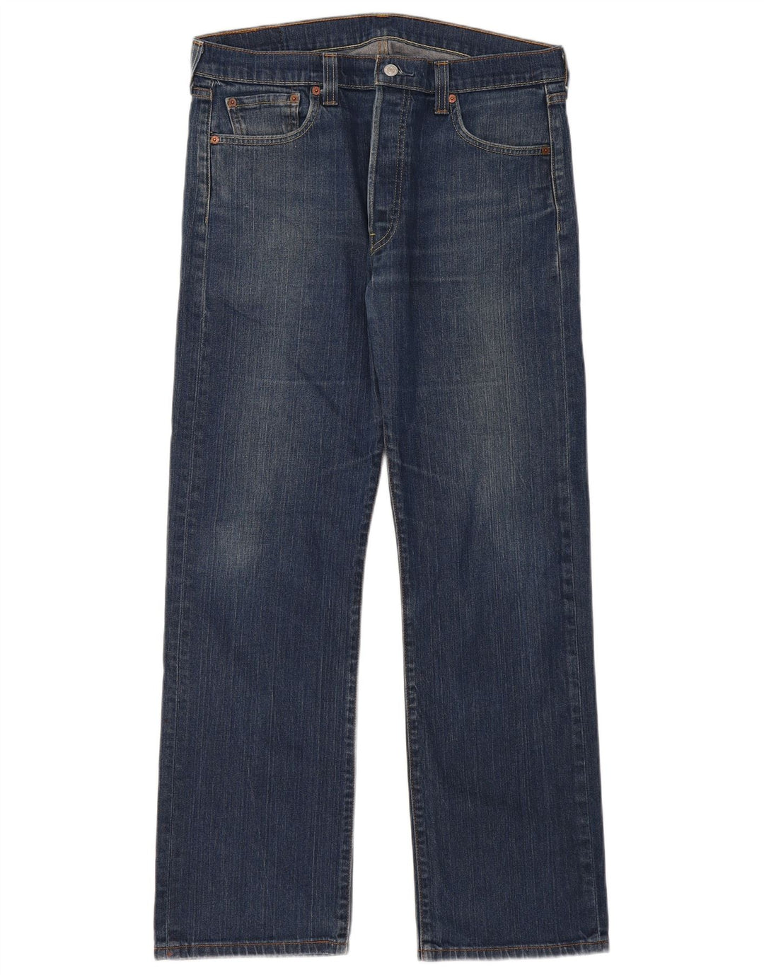 Levi's Herren 501 Straight Jeans W36 L32 Blaue Baumwolle