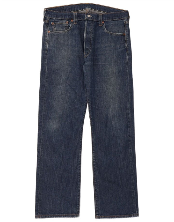 Levi's Herren 501 Straight Jeans W36 L32 Blaue Baumwolle