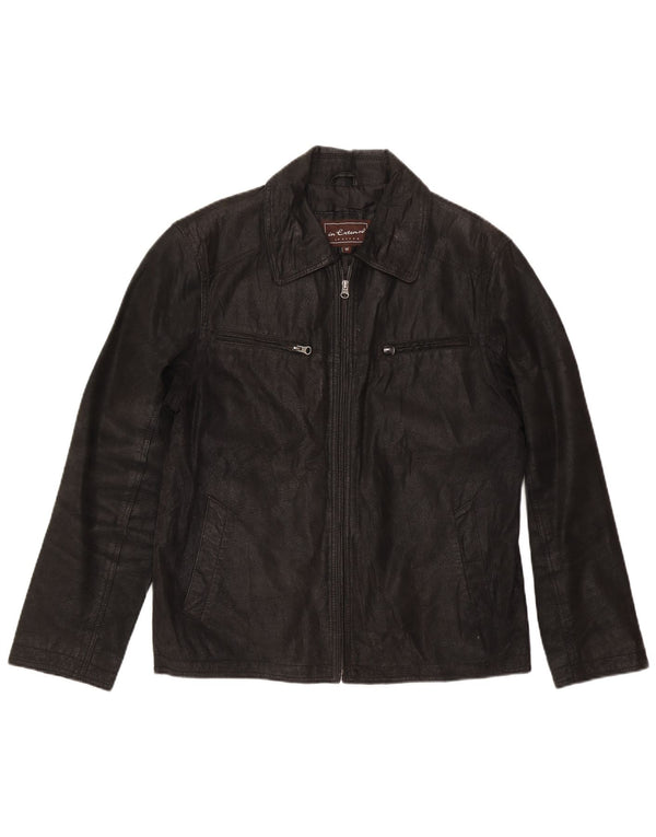 In Extenso Herren Lederjacke UK 38 Medium Schwarz