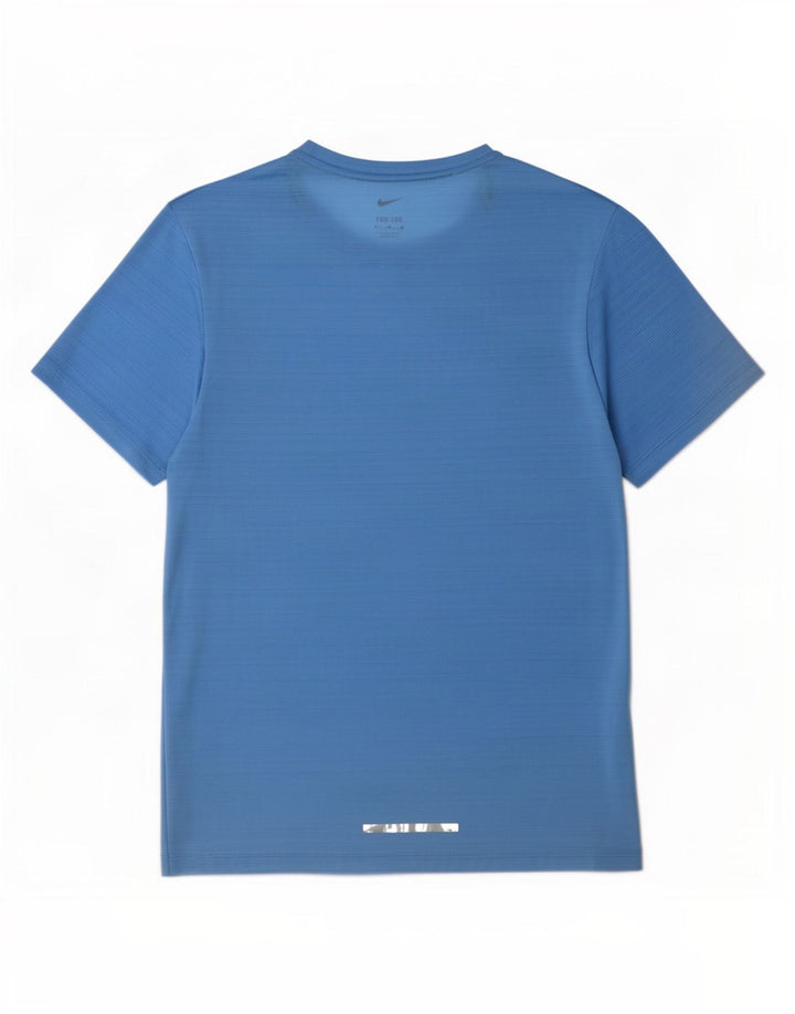 Nike Dri Fit T-Shirt für Herren, kleines blaues Nadelstreifen-T-Shirt aus Polyester