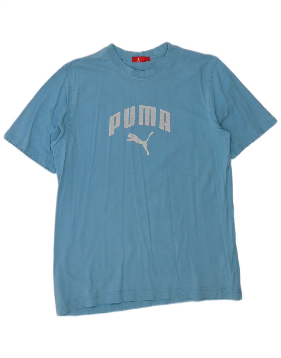 PUMA Herren Grafik T-Shirt Top Large Blau Baumwolle