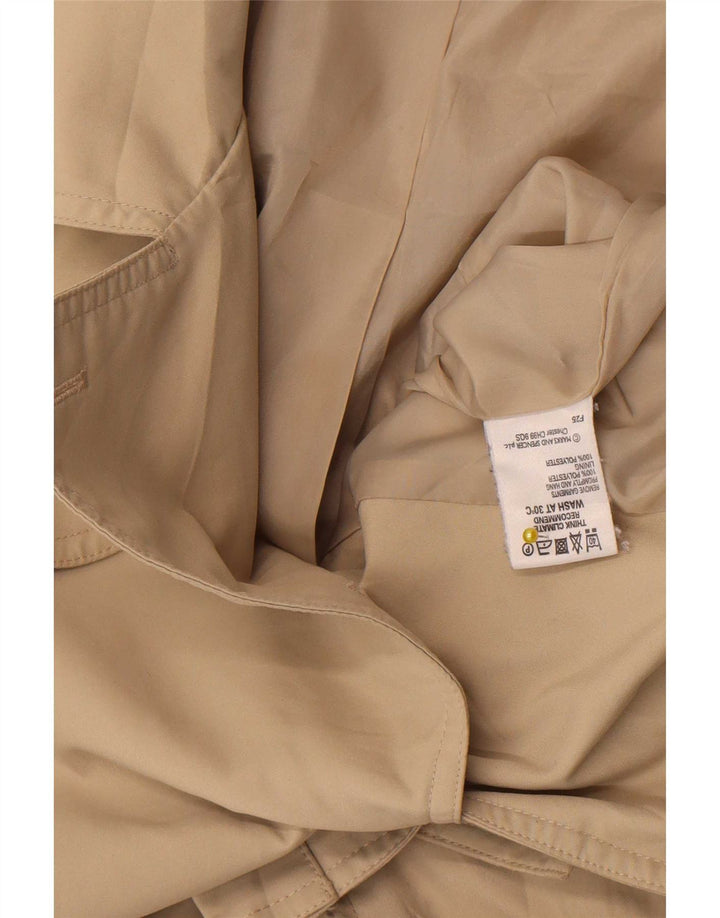 Marks & Spencer Damen Trenchcoat UK 14 Large Beige Polyester
