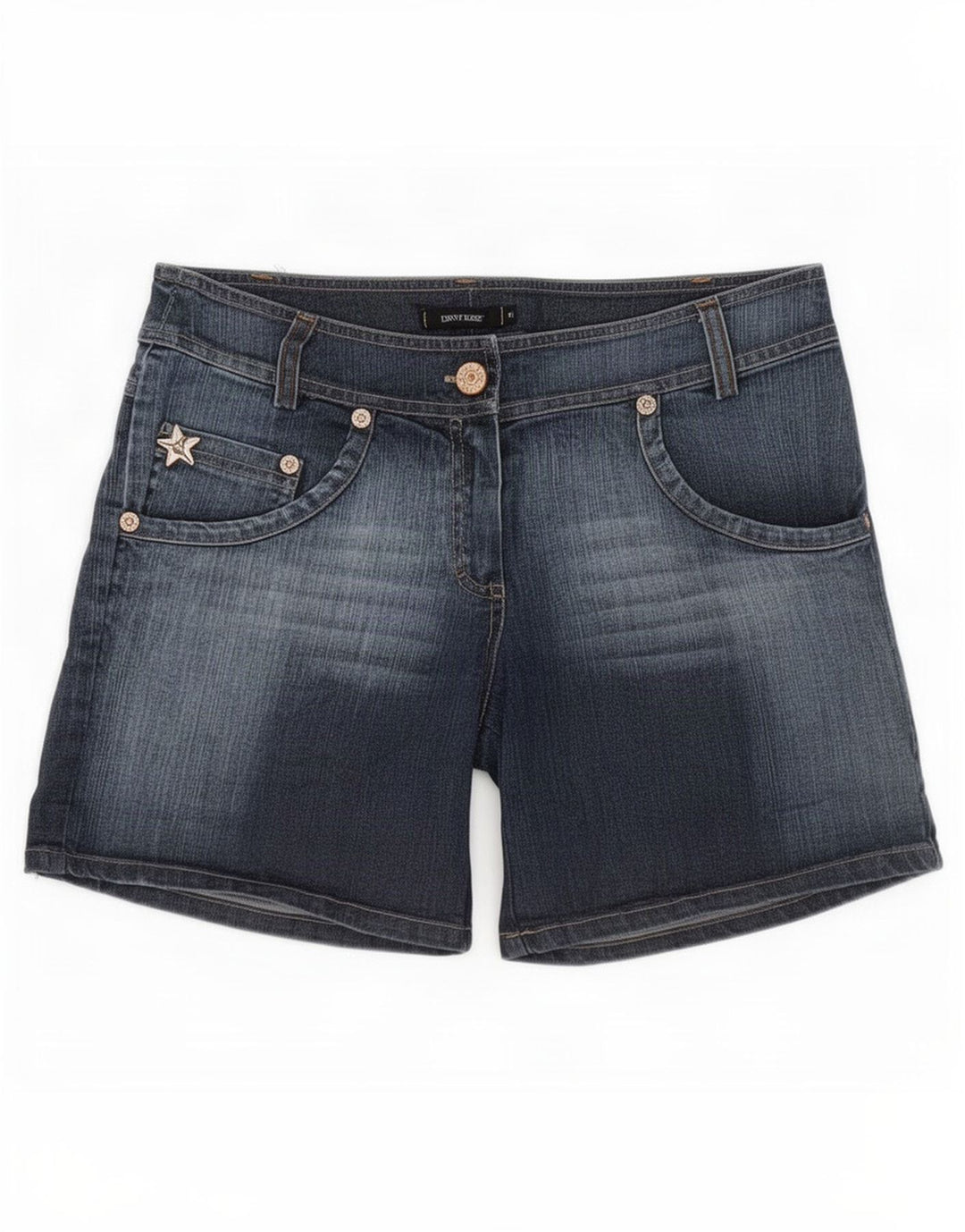 Denny Rose Damen-Jeansshorts, Größe S, W30, Blau, Baumwolle