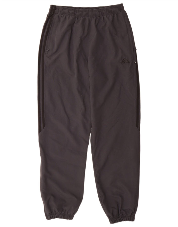 Adidas Herren-Trainingshose, Jogginghose, groß, grau, Polyester