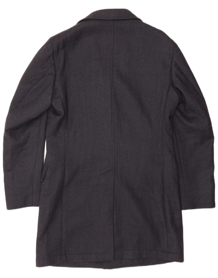 LUIGI BIANCHI Herren Longline Blazer Jacke IT 48 Medium Navy Blue Classic