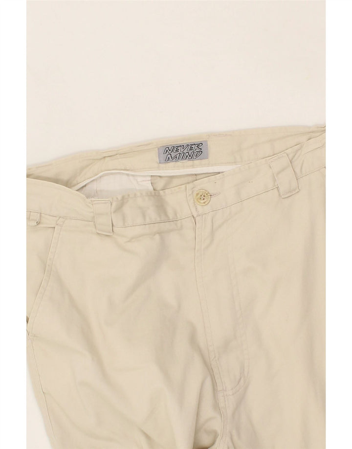 VINTAGE Mens Straight Cargo Trousers W32 L29 Beige Vintage Vintage and Second-Hand Vintage from Messina Hembry 