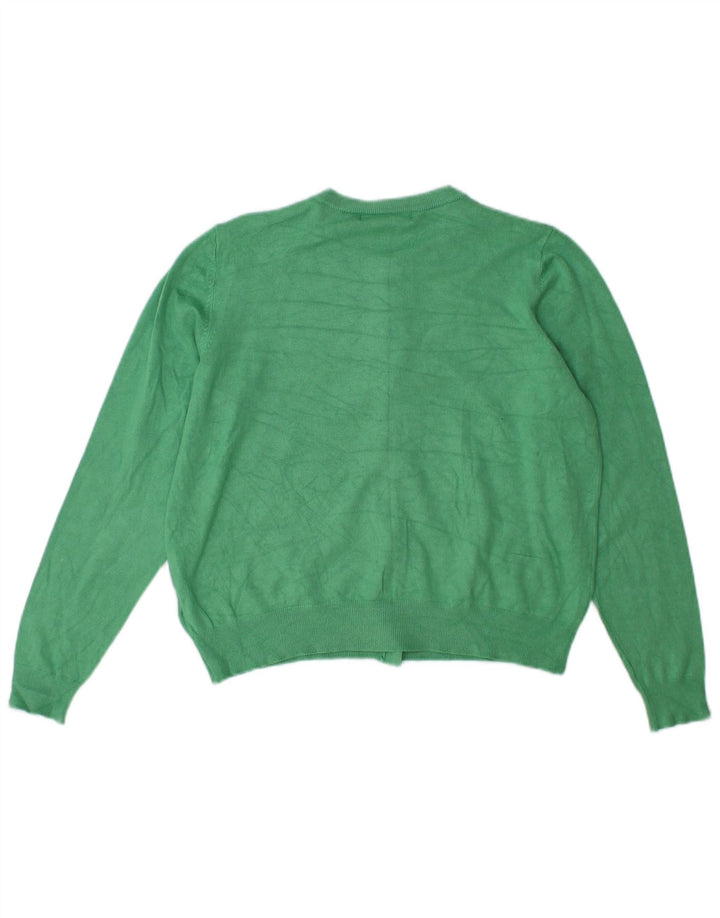 Marks & Spencer Damen-Cardigan-Pullover UK 16 Große grüne Viskose