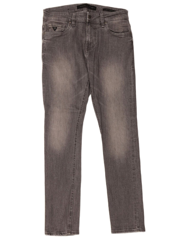 Guess Damen Super Skinny Jeans W32 L32 Graue Baumwolle