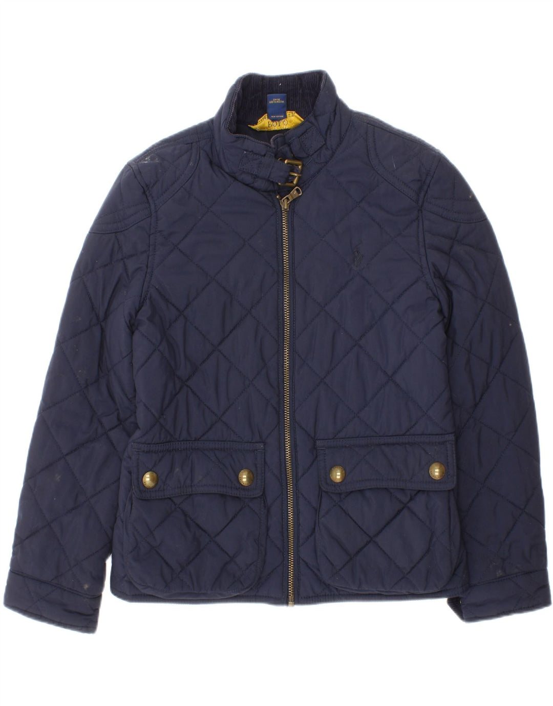 Polo Ralph Lauren Steppjacke für Mädchen, 6–7 Jahre, Größe S, Marineblau, Polyester
