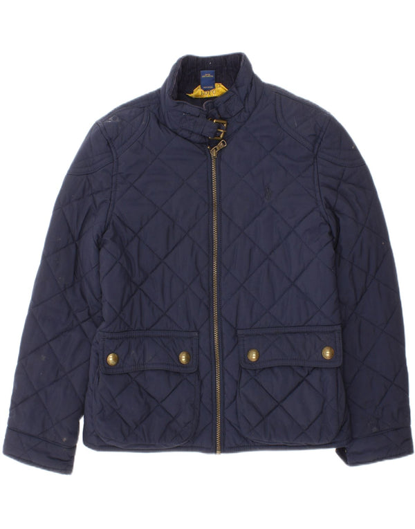 Polo Ralph Lauren Steppjacke für Mädchen, 6–7 Jahre, Größe S, Marineblau, Polyester