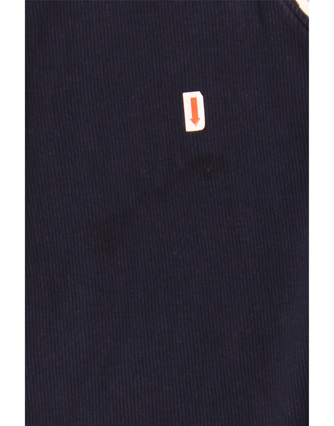 RALPH LAUREN Damen Top 3/4 Ärmel UK 18 XL Marineblau Colourblock Baumwolle